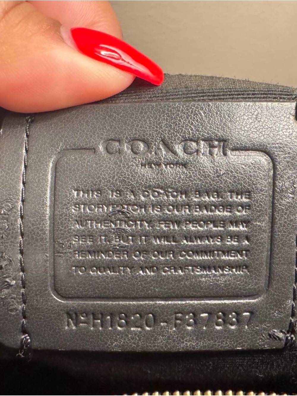 Coach Black Leather Shoulder Bag with Gold Hardware - Picture 5 of 5